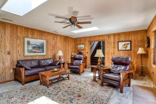 Interior, Living room, Wooden Walls