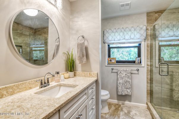 Bathroom, Glass Shower, Interior