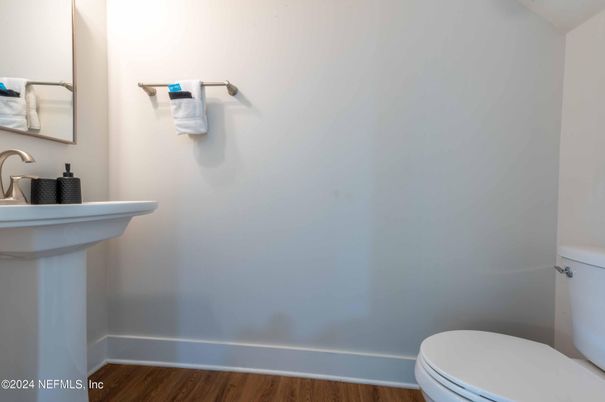 Bathroom, Interior, Wood Texture Flooring