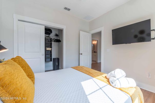 Bedroom, Interior, Wood Texture Flooring