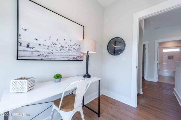 Home Office, Interior, Wood Texture Flooring