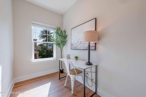 Home Office, Interior, Wood Texture Flooring