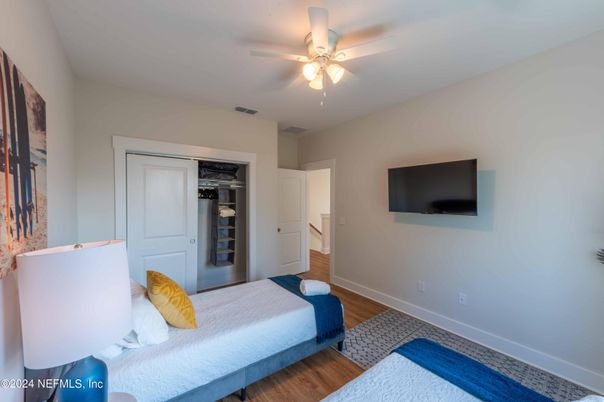 Bedroom, Interior, Wood Texture Flooring