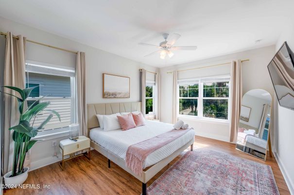 Bedroom, Interior, Wood Texture Flooring