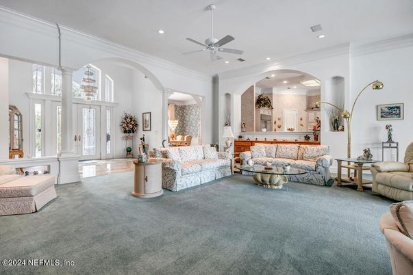 Interior, Living room, Recessed Lighting
