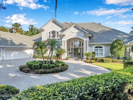 Attached, Backyard, Exterior, Facade, Mediterranean