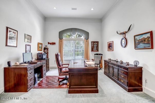 Home Office, Interior, Recessed Lighting