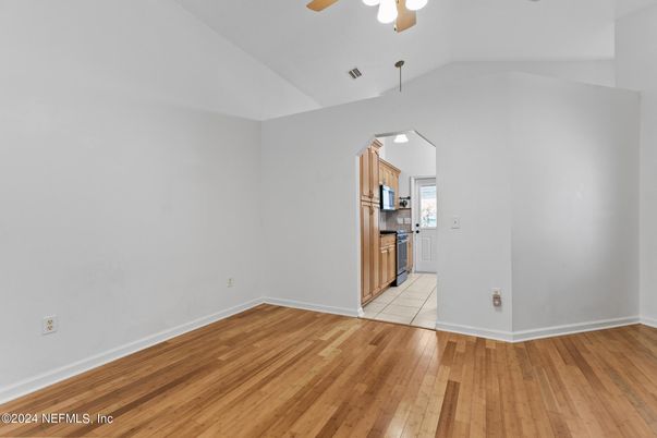 Empty room, Interior, Kitchen, Wood Texture Flooring