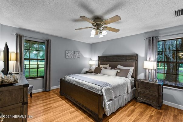 Bedroom, Interior, Wood Texture Flooring