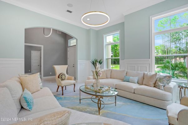 Interior, Living room, Pendant Lights, Recessed Lighting