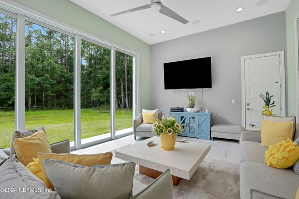 Interior, Living room, Recessed Lighting, Sun Room