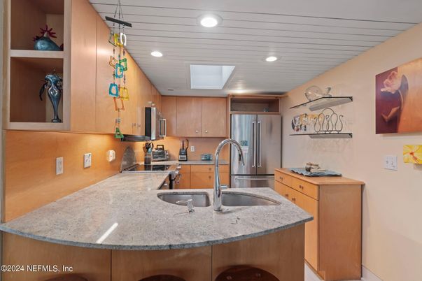 Interior, Kitchen, Recessed Lighting, Stainless Steel Appliances