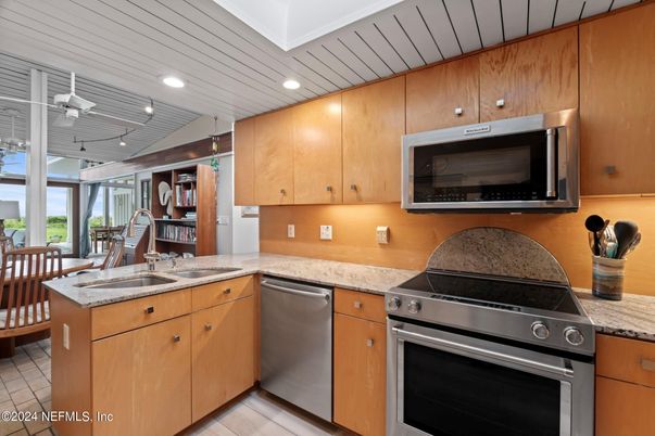 Interior, Kitchen, Recessed Lighting, Stainless Steel Appliances