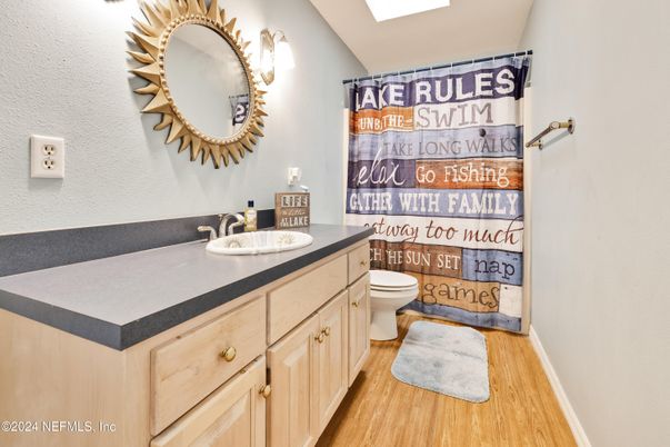 Bathroom, Interior, Wood Texture Flooring