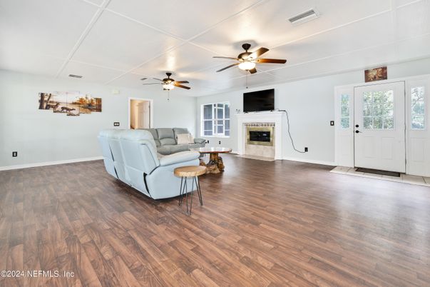 Fireplace, Interior, Living room, Wood Texture Flooring