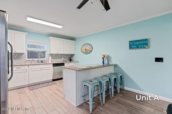 Interior, Kitchen, Wood Texture Flooring