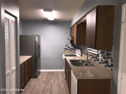 Interior, Kitchen, Wood Texture Flooring