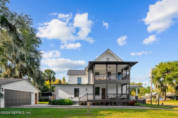 Backyard, Detached Garage, Exterior, Facade, Farmhouse