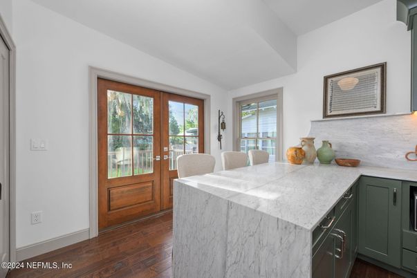Interior, Kitchen, Wood Texture Flooring
