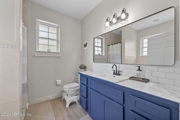 Bathroom, Interior, Wood Texture Flooring