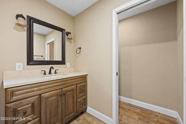 Bathroom, Interior, Wood Texture Flooring
