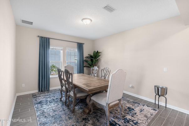 Dining room, Interior, Wood Texture Flooring