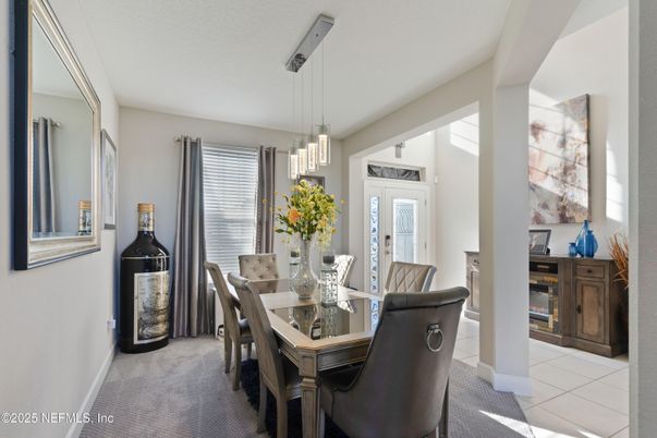 Dining room, Interior, Pendant Lights