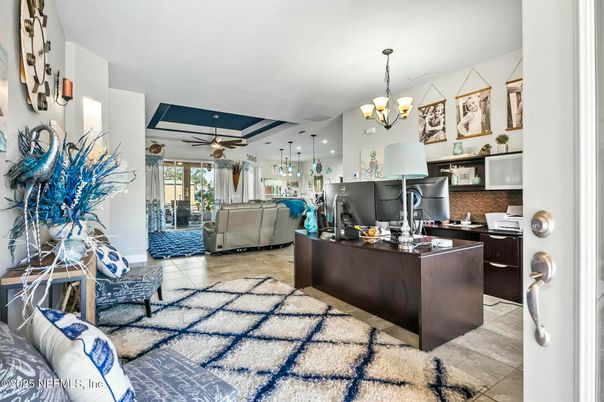 Chandelier, Interior, Kitchen, Living room, Recessed Lighting, Stainless Steel Appliances