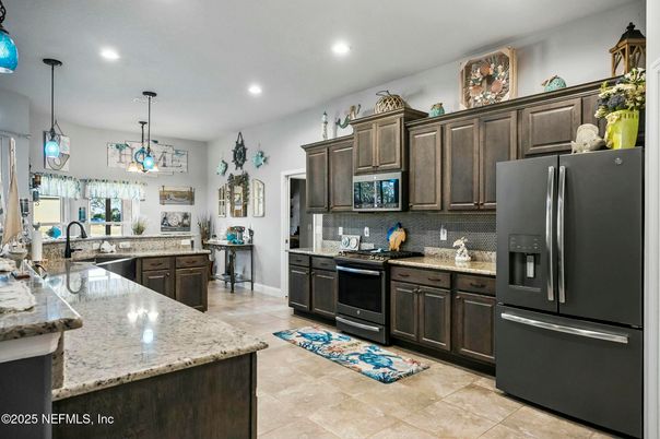 Interior, Kitchen, Pendant Lights, Recessed Lighting