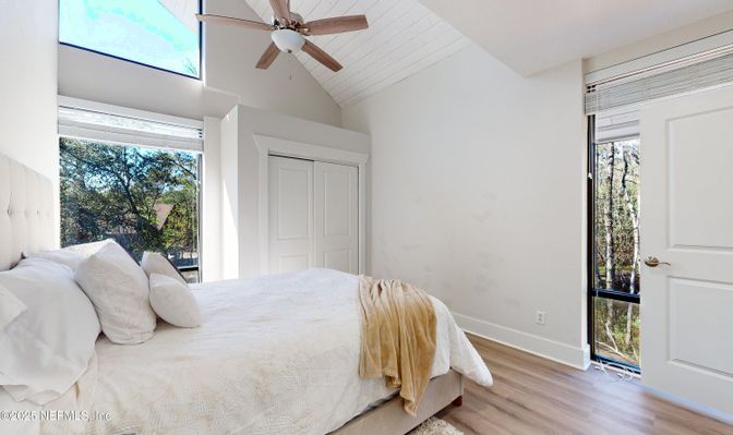 Bedroom, Interior, Wood Texture Flooring
