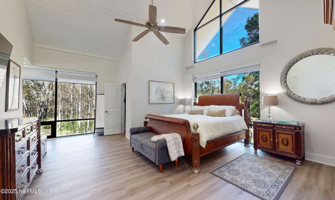 Bedroom, Interior, Wood Texture Flooring