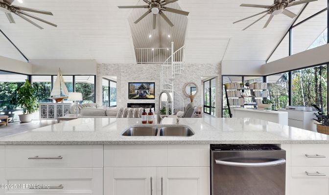 Interior, Kitchen, Stone Walls