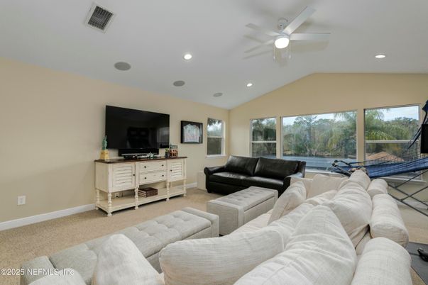 Interior, Living room, Recessed Lighting