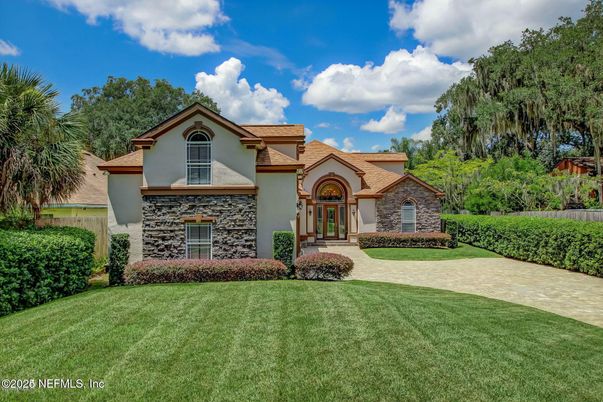 Backyard, Exterior, Facade, Mediterranean