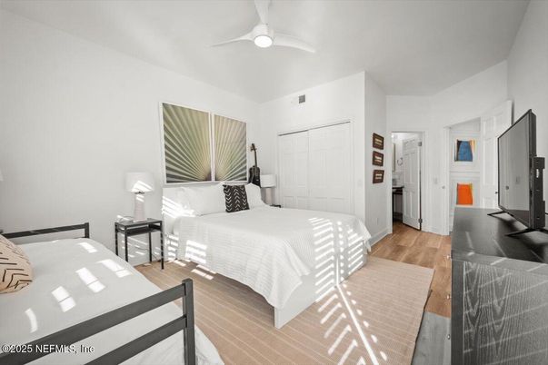 Bedroom, Interior, Wood Texture Flooring