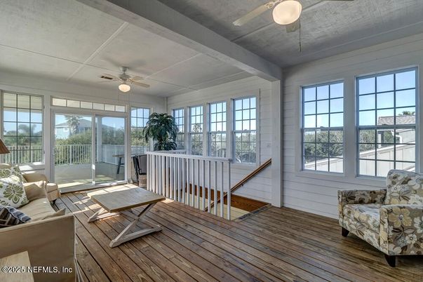 Interior, Sun Room, Wood Texture Flooring