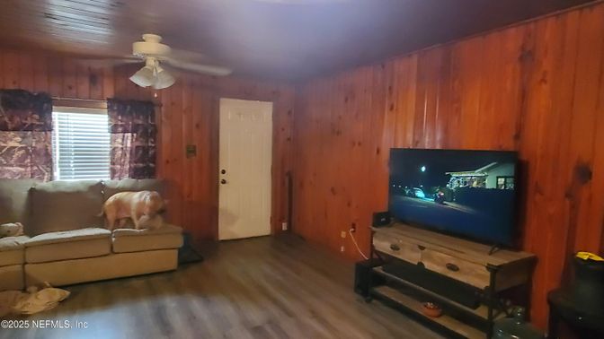 Interior, Living room, Wood Texture Flooring, Wooden Walls