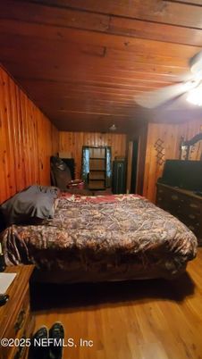 Bedroom, Interior, Wooden Ceilings, Wood Texture Flooring, Wooden Walls