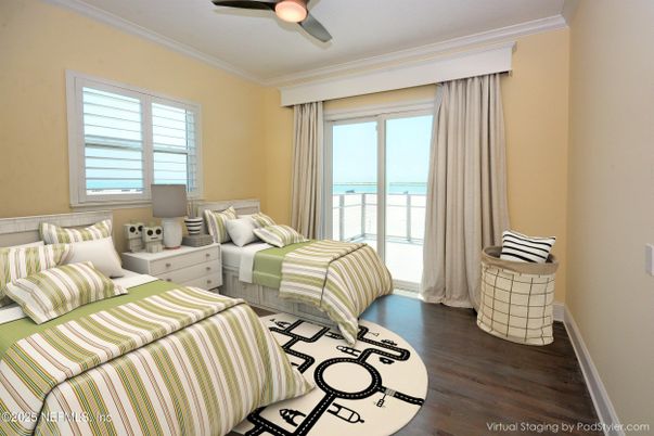 Bedroom, Interior, Water, Wood Texture Flooring