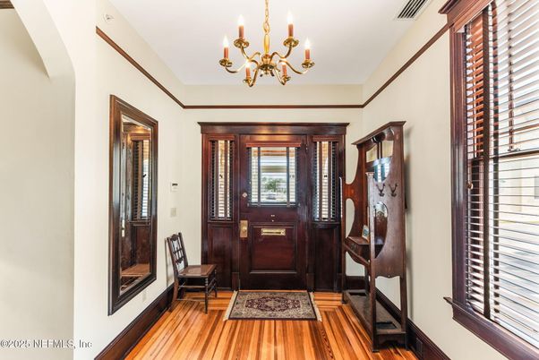 Chandelier, Interior, Wood Texture Flooring