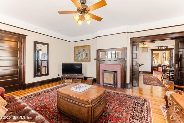 Fireplace, Interior, Living room, Wood Texture Flooring