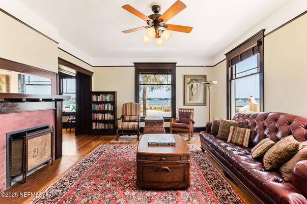 Fireplace, Interior, Living room, Water, Wood Texture Flooring