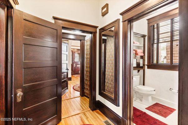 Bathroom, Interior, Wood Texture Flooring