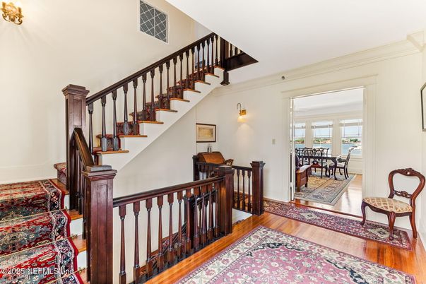 Dining room, Interior, Wood Texture Flooring