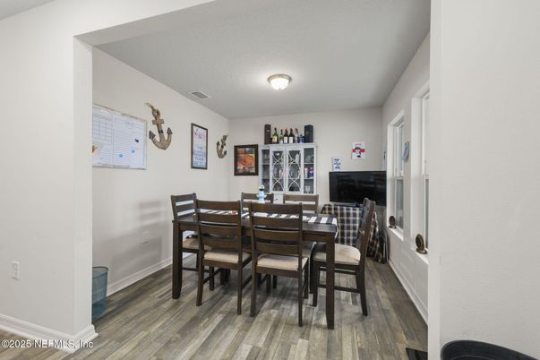 Dining room, Interior, Wood Texture Flooring