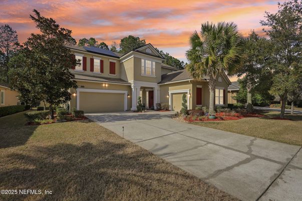 Attached, Exterior, Facade, Solar Panels, Mediterranean