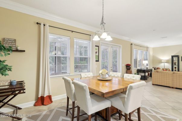 Dining room, Interior, Living room, Marble, Pendant Lights