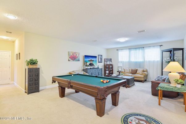 Billiard Table, Game Room, Interior, Living room, Recessed Lighting