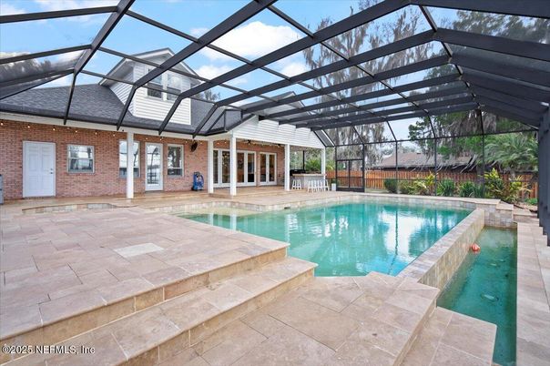Glass Ceilings, Interior, Pool, Stone Walls, Sun Room
