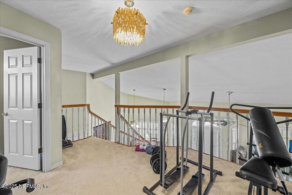 Chandelier, Fitness Equipment, Interior